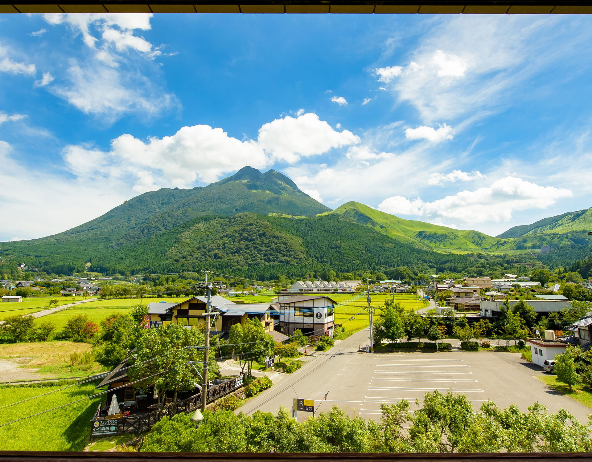 由布岳の眺め